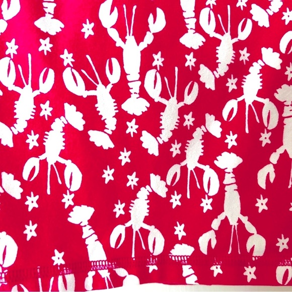 T by Talbots Skort Lobster Print Pink White Pull On Stretch plus size 2XP - Picture 3 of 13